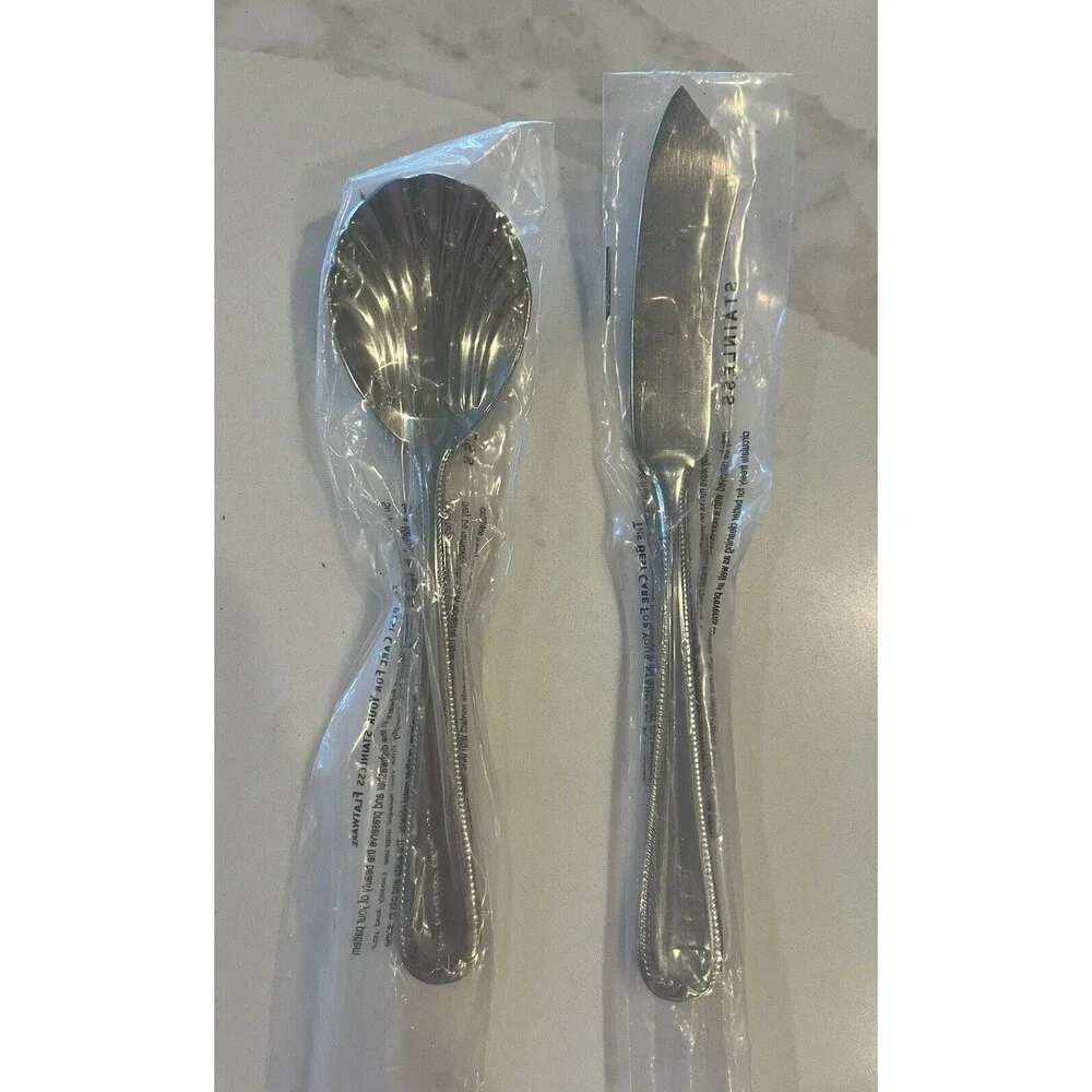 Lenox Swedish Lodge 1 Sugar Spoon and 1 Butter Knife